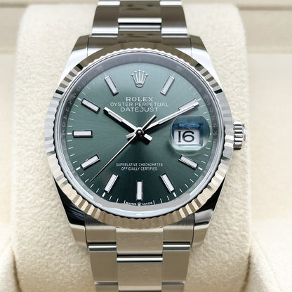 [付款於2022年6月！ 】勞力士datejust 126234薄荷綠色牡蠣手鐲36mm
