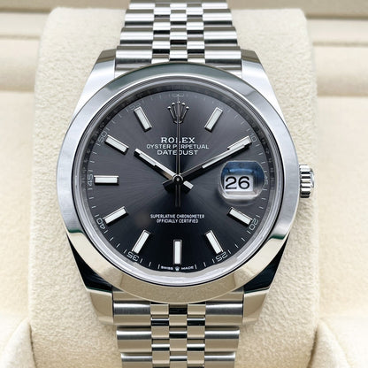 プレオウンド ロレックス デイトジャスト 126300 ジュビリーブレスレット スレート 41mm