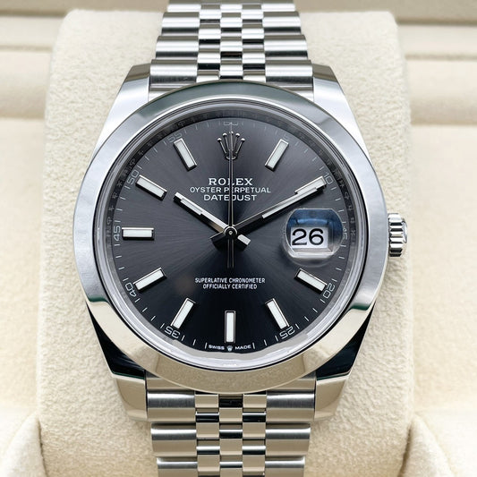 プレオウンド ロレックス デイトジャスト 126300 ジュビリーブレスレット スレート 41mm
