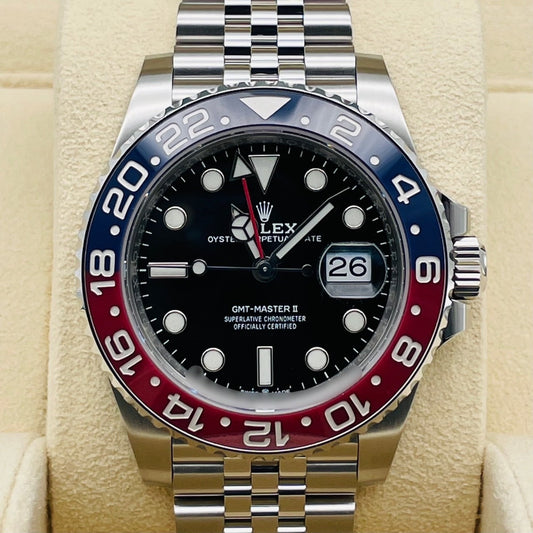 롤렉스 GMT 마스터 II 126710Blro Jubilee 팔찌 검은 40mm