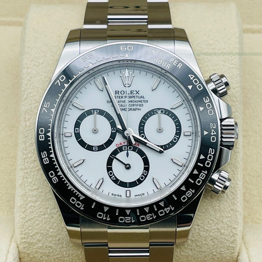 劳力士 Daytona 126500LN 白色 40 毫米不锈钢牡蛎手链