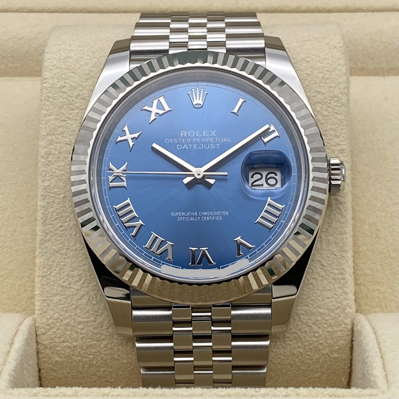 プレオウンド ロレックス デイトジャスト 126334 アズーロブルー ジュビリーブレス 41mm