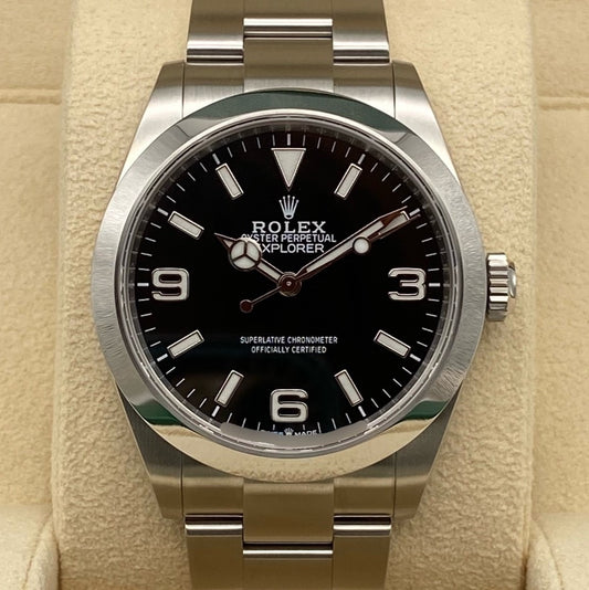 사전 소유 롤렉스 탐색기 224270 블랙 40mm
