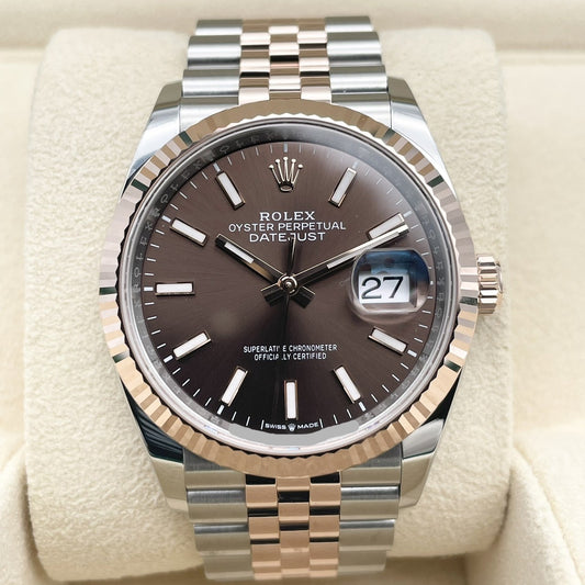 プレオウンド ロレックス デイトジャスト 126231 チョコレート ジュビリーブレス 36mm