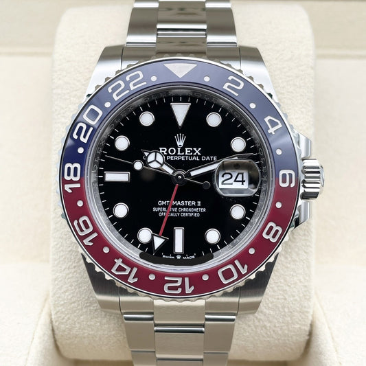 롤렉스 GMT 마스터 II 126710Blro 굴 팔찌 검은 40mm