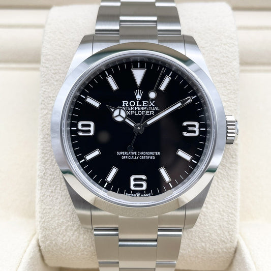 사전 소유 롤렉스 탐색기 224270 블랙 40mm