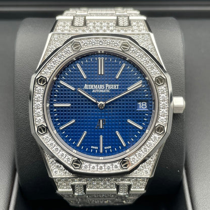 Pre-Owned Audemars Piguet Royal Oak Jumbo Extra Sin 16202BC.ZZ.1241BC.02 Blue 39mm