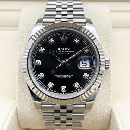 ロレックス デイトジャスト 126334G ブラック ジュビリーブレス 41mm