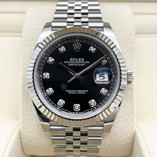 プレオウンド ロレックス デイトジャスト 126334G ブラック ジュビリーブレス 41mm