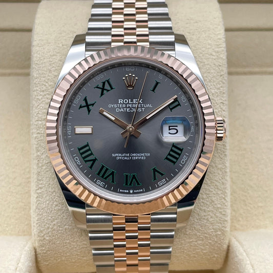 プレオウンド ロレックス デイトジャスト 126331 スレートローマ ジュビリーブレス 41mm