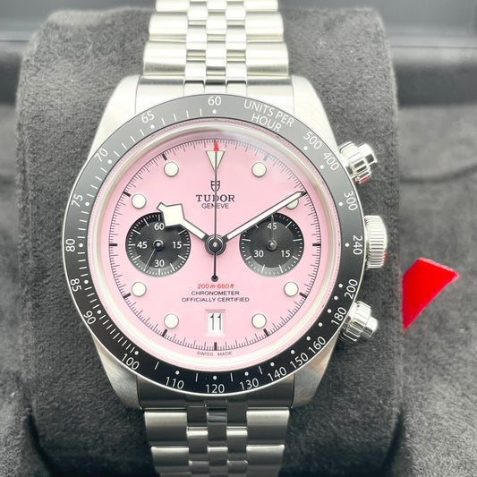 预先二成帝（都铎）黑湾Chrono Chrono Pink M79360N-0019 41mm