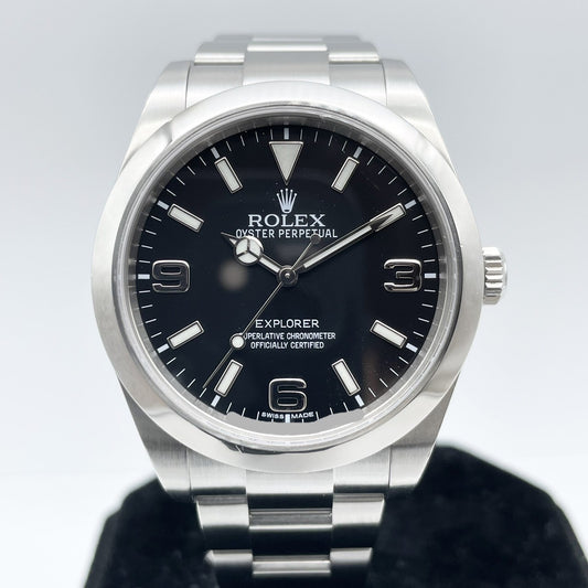 사전 소유의 롤렉스 탐색기 I 214270 블랙 39mm