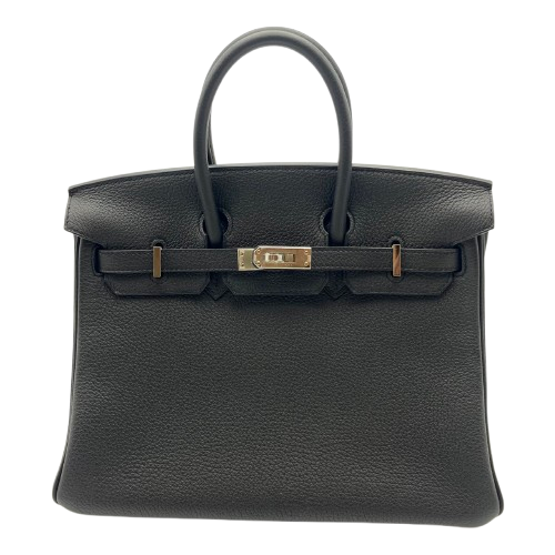 Hermes Birkin 25 Noir Togo Silver Fittings u 조각