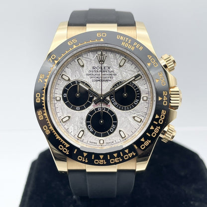 プレオウンド ロレックス デイトナ 116518LN メテオライト＆ブラック ブラックラバーベルト 40mm