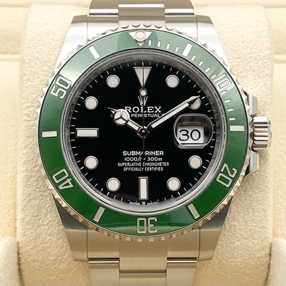 プレオウンド サブマリーナ デイト 126610LV オイスターブレスレット ブラック グリーン 41mm