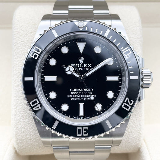 プレオウンド ロレックス サブマリーナ ノンデイト 124060 ブラック 41mm ステンレス オイスターブレス