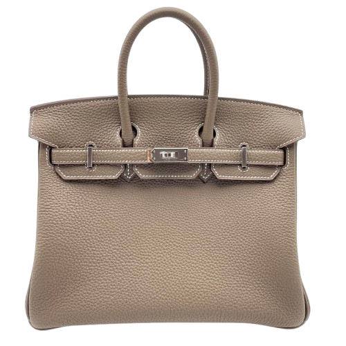 Hermes Birkin 25 Etoup Togo Silver Metal Fittings W 새로
