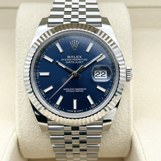 プレオウンド ロレックス デイトジャスト 126334 ブライトブルー ジュビリーブレス 41mm