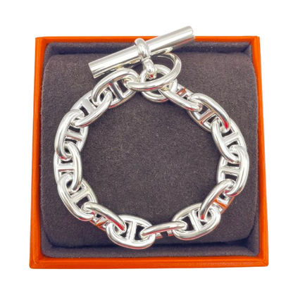Hermes Chaine d'Ancre 手链 MM 925 银 14 节