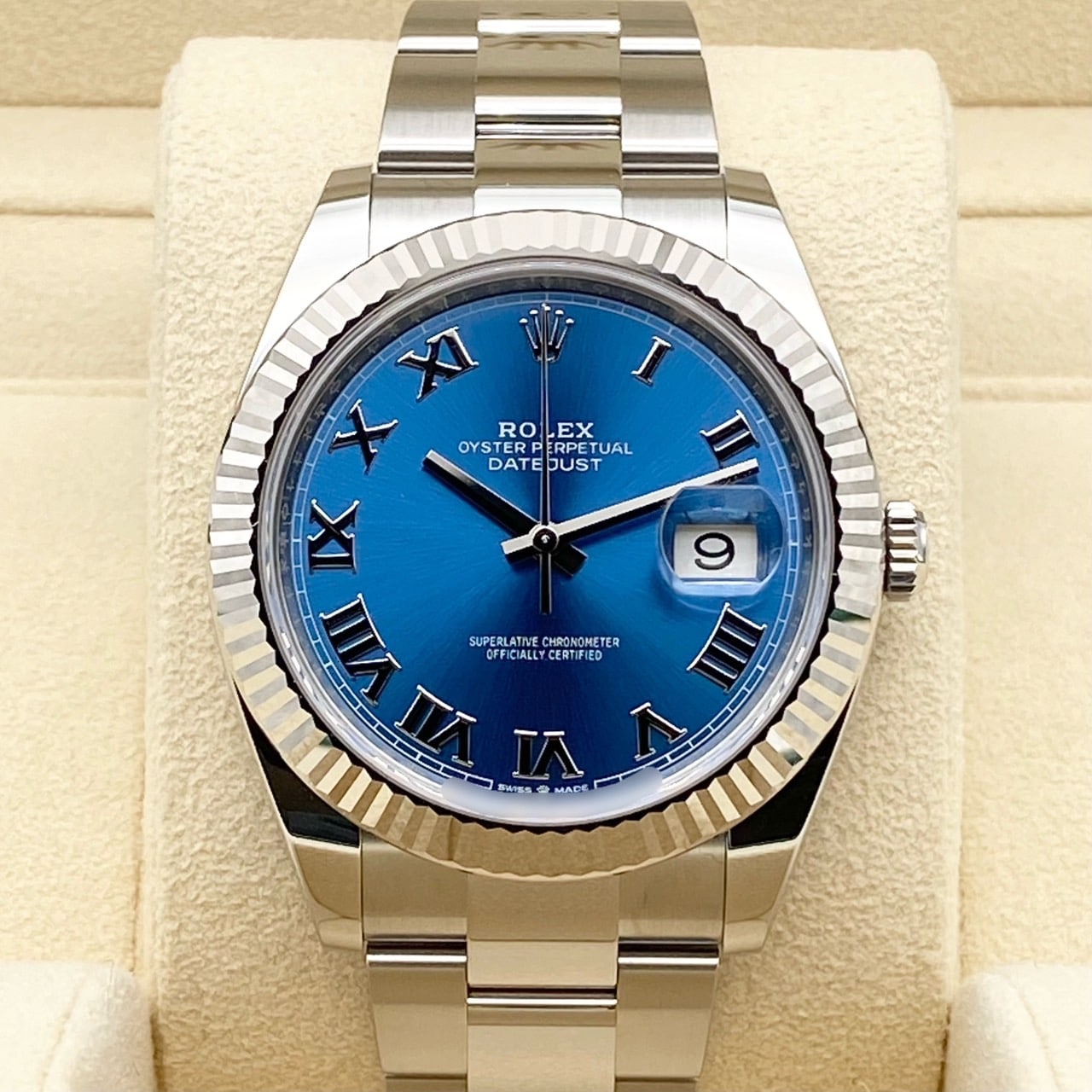 プレオウンド ロレックス デイトジャスト 126334 アズーロブルー オイスターブレス 41mm
