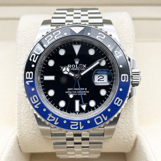 롤렉스 GMT 마스터 II 126710BLNR Jubilee 팔찌 검은 배트맨 40mm