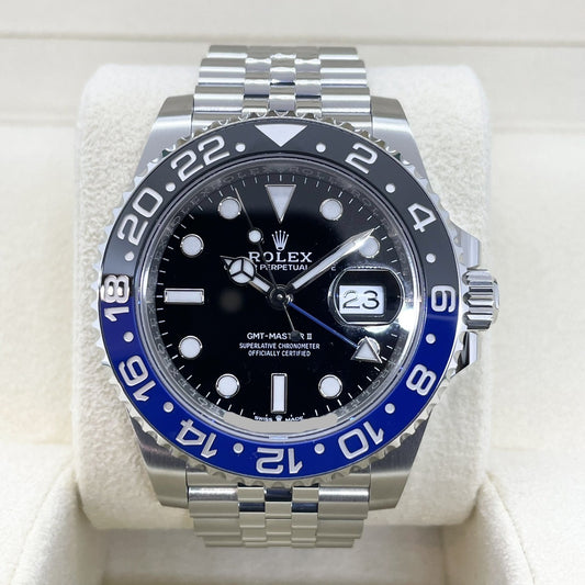 롤렉스 GMT 마스터 II 126710BLNR Jubilee 팔찌 검은 배트맨 40mm