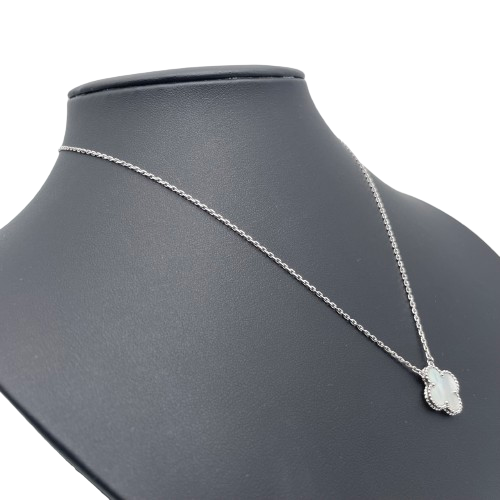 사전 소유 Van Cleef & Arpels Vintage Alhambra Necklace VCARF48700 진주 화이트 골드의 어머니