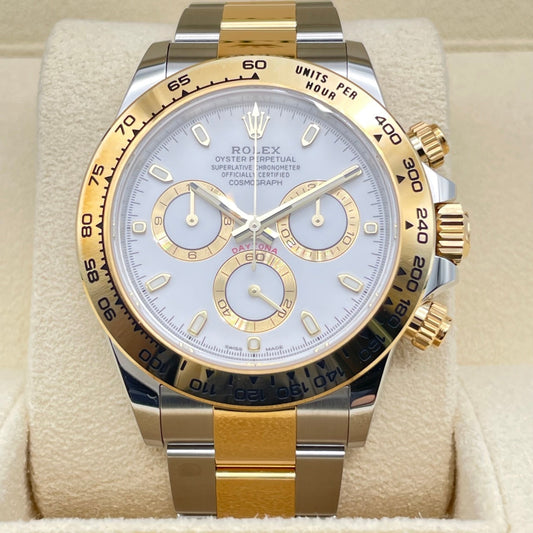 プレオウンド ロレックス デイトナ 116503 ホワイト ステンレススチール＋イエローゴールド オイスターブレスレット 40mm