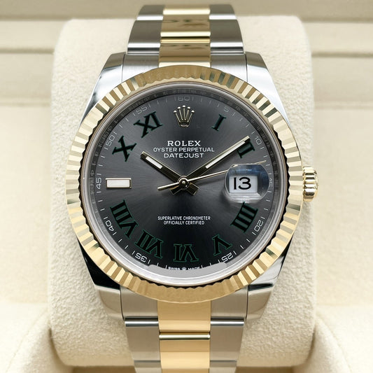 プレオウンド ロレックス デイトジャスト 126333 スレートローマ オイスターブレス 41mm