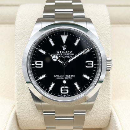사전 소유 롤렉스 탐색기 224270 블랙 40mm