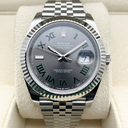 プレオウンド ロレックス デイトジャスト 126334 スレートローマン ジュビリーブレスレット 41mm