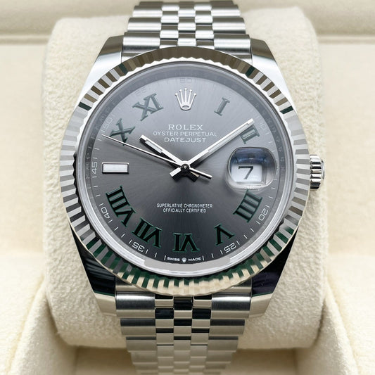 プレオウンド ロレックス デイトジャスト 126334 スレートローマン ジュビリーブレスレット 41mm