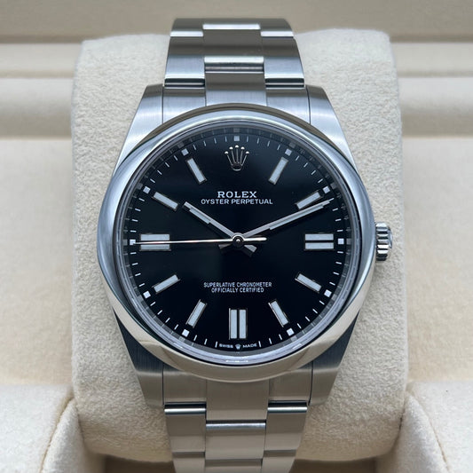 劳力士 Oyster Perpetual 124300 黑色不锈钢 41 毫米