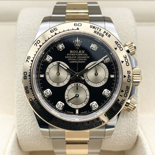 Rolex Daytona 126503G Bright Black & Golden 8P Diamond 40mm