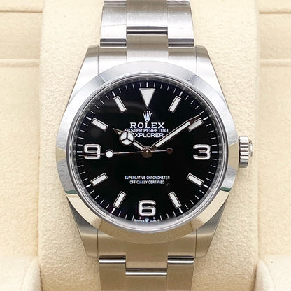 [보호 스티커 포함! ; 롤렉스 탐색기 224270 블랙 40mm