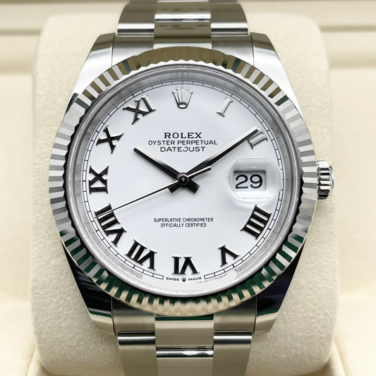 プレオウンド ロレックス デイトジャスト 126334 ホワイトローマン オイスターブレスレット 41mm