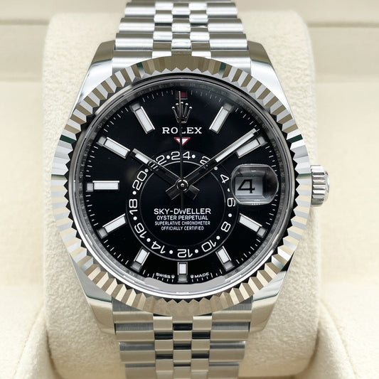 사전 소유의 롤렉스 스카이 거주자 336934 블랙 42mm