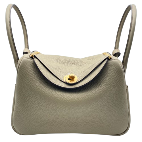 二手LS Lindy 26米色Marfa Torillon Clemence Gold Hardware w刻