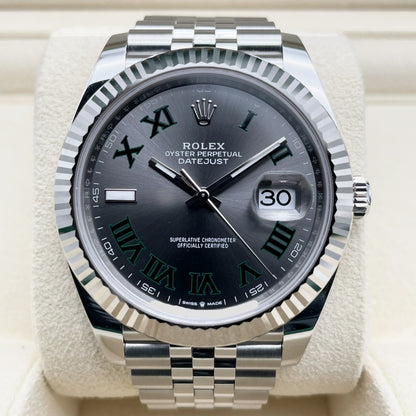 プレオウンド ロレックス デイトジャスト 126334 ミントグリーン オイスターブレス 41mm