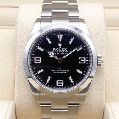 プレオウンド ロレックス エクスプローラー 224270 ブラック ステンレスチール オイスターブレス 40mm