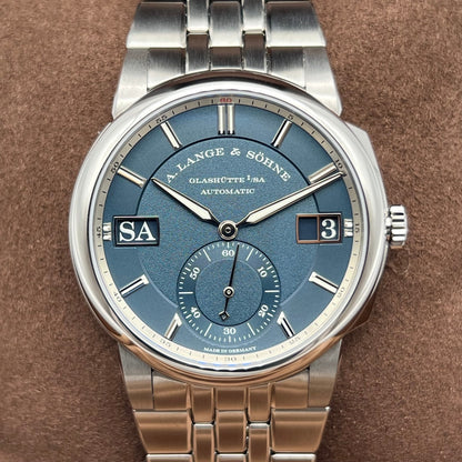 プレオウンド ランゲ&ゾーネ オデュッセウス 363.179 ダークブルー ステンレススチール 40.5mm