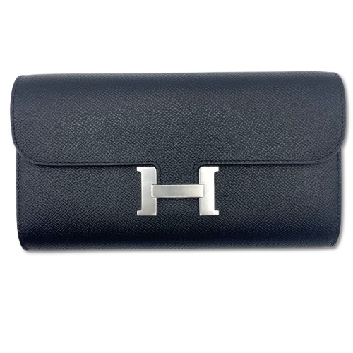 Hermes Constance Tugo Noir Epson Silver Metal Fittings W 새로