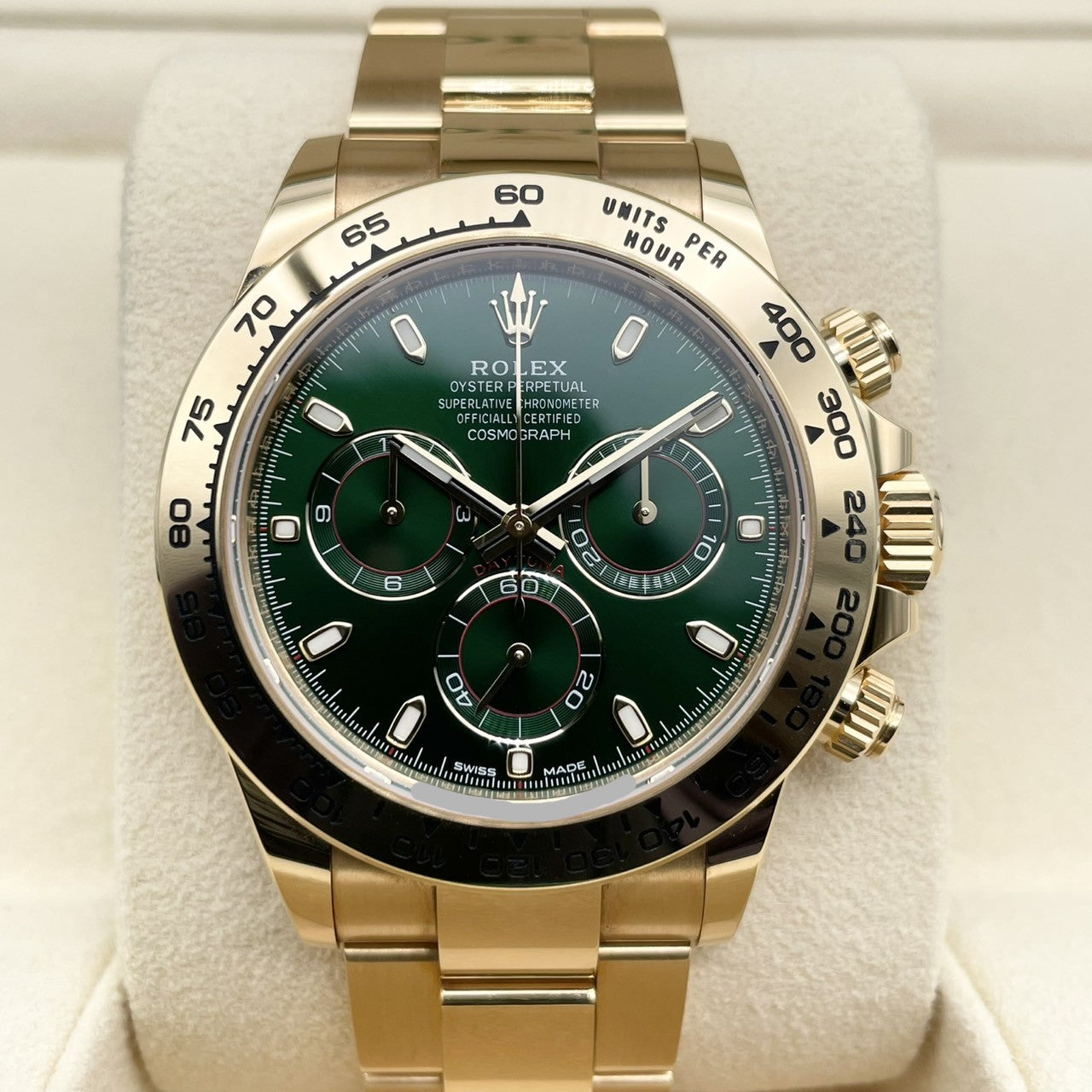 [包括新費用！ ]】勞力士代托納116508綠色牡蠣手鍊40mm