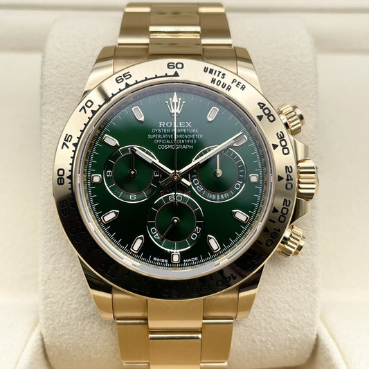 [包括新費用！ ]】勞力士代托納116508綠色牡蠣手鍊40mm