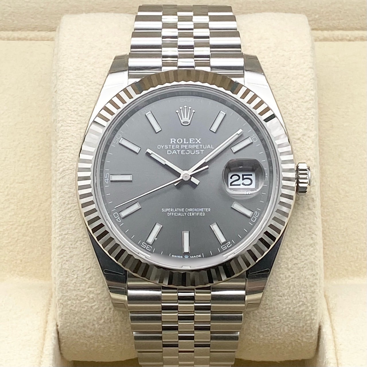 [帶有保護印章]勞力士datejust 126334 Slate jubilee手鐲41mm
