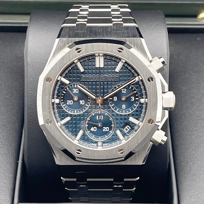 Pre-Owned Audemars Piguet Royal Oak 26240ST.OO.1320ST.05 Blue 41mm