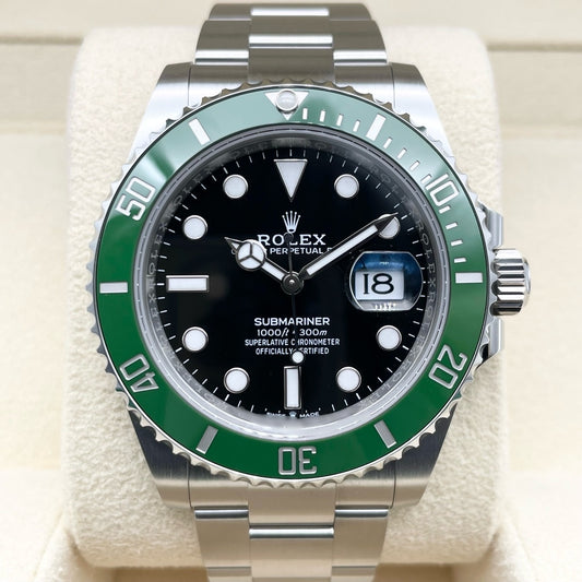 Pre-Owned Rolex Submariner Date 126610LV Oyster Bracelet Black 41mm