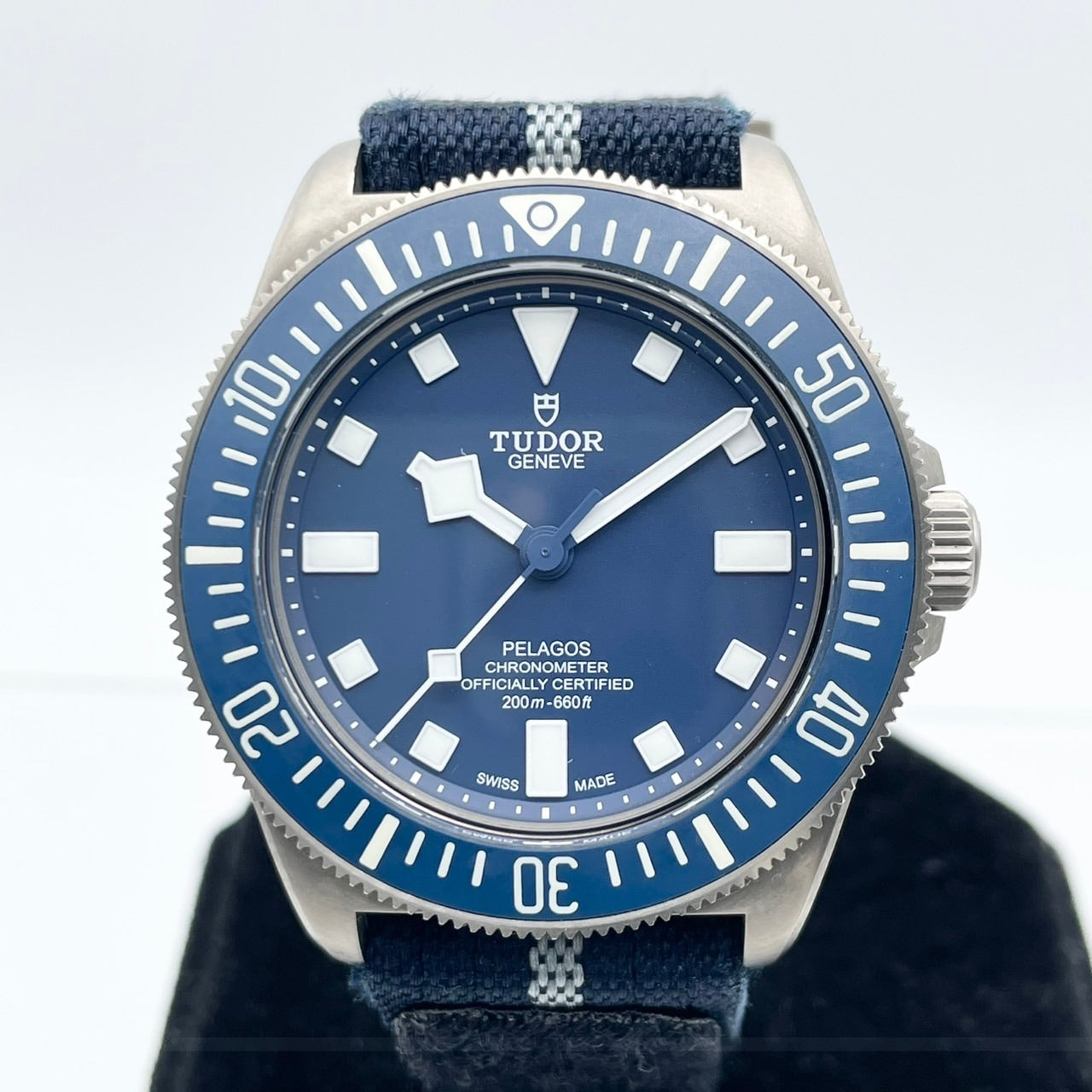 二手都铎王朝25707b/23蓝色42mm