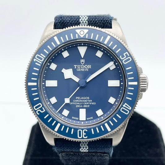 二手都铎王朝25707b/23蓝色42mm