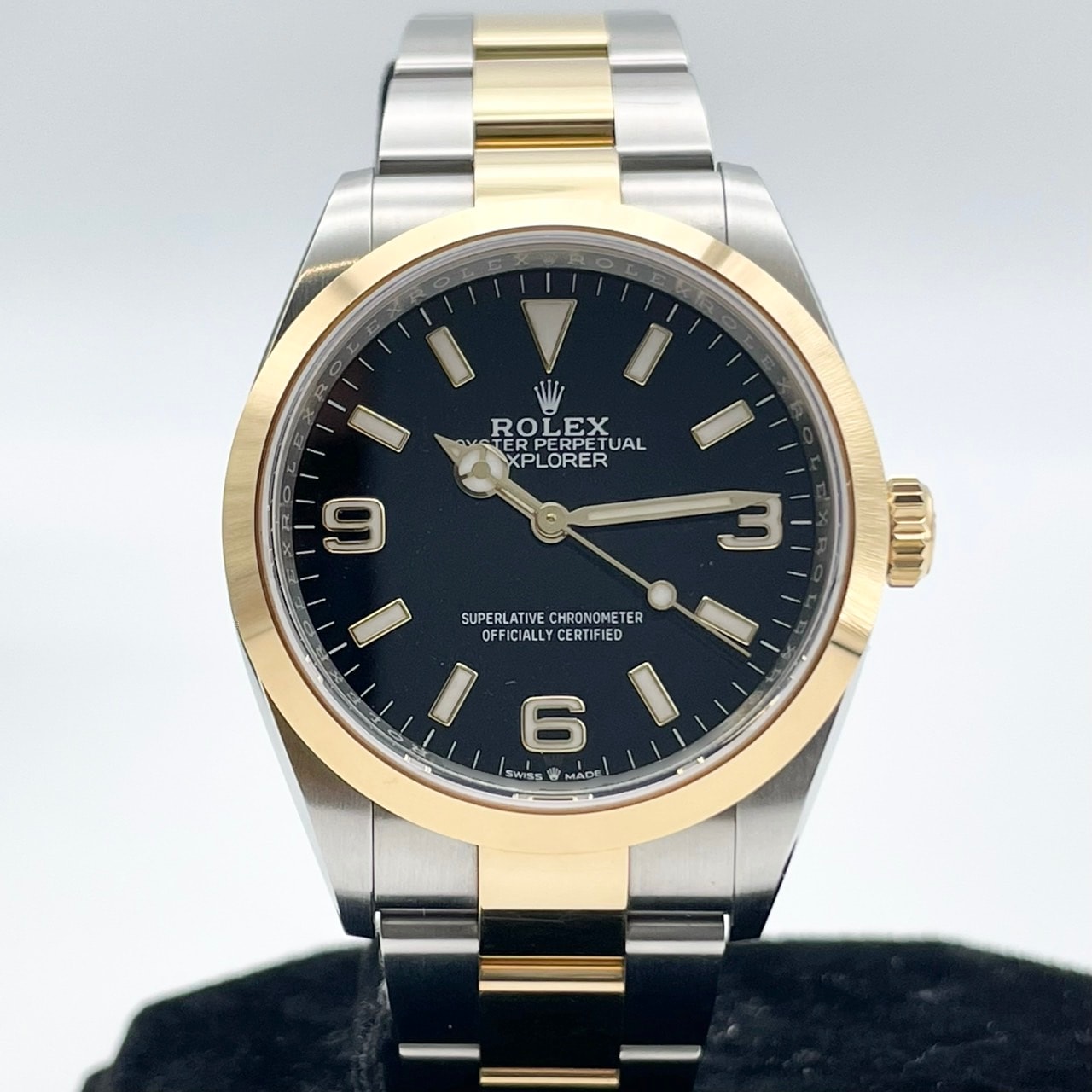 プレオウンド ロレックス エクスプローラー 124273 ブラック ステンレススチール×イエローゴールド 36mm